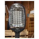 Reading light and square fan both power up