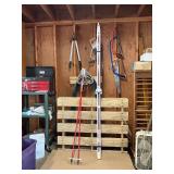 Vintage Rossignol CARIBOU Cross Country Skis w/ Poles – Nordic Ski Set