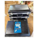 Lot of briefcases, tuff plastic exterior