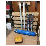 Mixed Household & Hardware Lot – Flag Sets, Light Fixtures, Gym Scooter & More