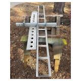 Aluminum hitch-mounted motorcycle carrier