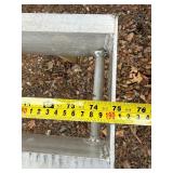 Aluminum hitch-mounted motorcycle carrier