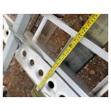 Aluminum hitch-mounted motorcycle carrier