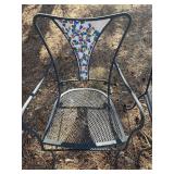 Mediterranean-style mosaic bistro Steel outdoor chairs