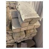 Huge lot of concrete landscape pavers or retaining wall blocks