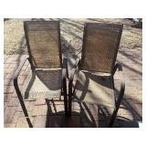 Two outdoor lawn/deck chairs