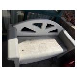 Rubbermaid resin outdoor storage bench