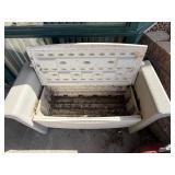 Rubbermaid resin outdoor storage bench