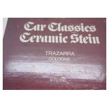 Vintage 1979 Avon Car Classics Ceramic Stein Trazarra Cologne. 8oz. 1911 Ford Model-T