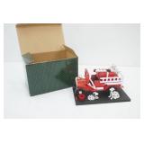Vintage Music in Motion Collectible Music Box Fire Engine. K3163. Smoke Gets in Your Eyes. Chinese Craftsmen