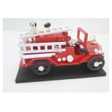 Vintage Music in Motion Collectible Music Box Fire Engine. K3163. Smoke Gets in Your Eyes. Chinese Craftsmen