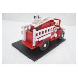 Vintage Music in Motion Collectible Music Box Fire Engine. K3163. Smoke Gets in Your Eyes. Chinese Craftsmen