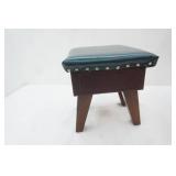 PU Leather Foot Stool 12.25" tall
