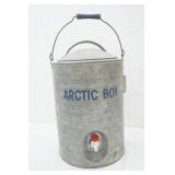Vintage Arctic Boy galvanized steel water cooler. 3 Gallon