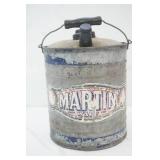 Vintage Martin Ware Galvanized Metal Fuel Container
