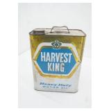 Vintage Harvest King Heavy Duty Motor Oil 2 Gallon Can