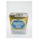 Vintage Harvest King Heavy Duty Motor Oil 2 Gallon Can