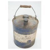 Vintage Martin Ware Galvanized Metal Fuel Can