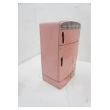 Vintage 1950s metal toy fridge/freezer. Wolverine Toy Co. 13.5" tall by 8"x5.5"