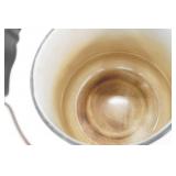 Vintage Enamel Kettle 9" tall