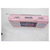 Vintage 80s/90s pink GPX AM/FM Stereo portable radio boombox