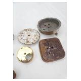 Vintage wind-Up Alarm Clock Parts, Outdoor/Indoor Thermometer