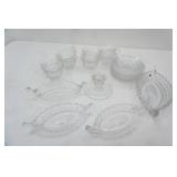 Vintage Fostoria Glass Company Pieces. "American" Pattern.