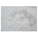 Vintage Fostoria Glass Company Pieces. "American" Pattern.