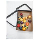 Vintage Pool Balls and Racks