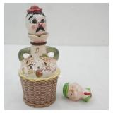 Vintage Tilso Japan #52/972 ceramic decanter 1940s/1960s