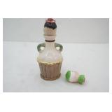 Vintage Tilso Japan #52/972 ceramic decanter 1940s/1960s