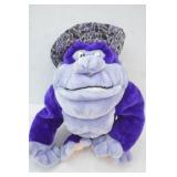 Vintage purple gorilla plush toy 14" tall