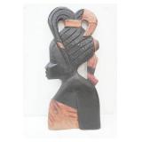 19.5" hand-carved African wall sculpture
