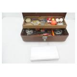 Vintage Metal Toolbox and Fishing Tackle