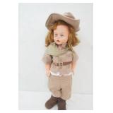 Vintage Collectible Doll. Hard Plastic, Ranger Outfit 25"