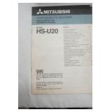 Mitsubishi Video Cassette Recorder HS-U20. with remote, manual, power cord, av cord
