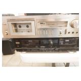 RCA Speakers, Pioneer Cassette Player Deck/Receiver, Fisher Double Auto Reverse Cassette Deck