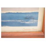 19"x 17" "Right on Time" Canadian Geese Framed Art Print. by Richard E. Bishop