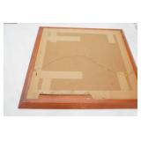 19"x17" "Dawn Patrol" Greater Scaup Framed Art Print. by Richard E. Bishop