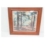 19"x17" "Time to Scatter" Quail Framed Art Print. by Richard E. Bishop