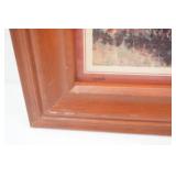 19"x17" "Time to Scatter" Quail Framed Art Print. by Richard E. Bishop