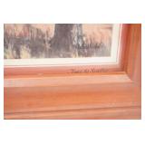 19"x17" "Time to Scatter" Quail Framed Art Print. by Richard E. Bishop