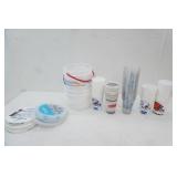 Disposable & Reusable Cups, Ice Cream Pails. NFL Reusable Cups