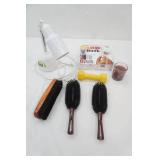 Desk Lamp, Cleaning Brushes, Weight, Candle, Pop Hook