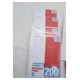 NEW Notebook Paper, Envelopes, manilla Envelopes, Folders, Bank Bag & More