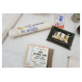 Collectibles. Crystal Glass Crucifix Candle Holders, Vintage Prints, Serenity Prayer