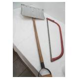 Snow Shovel Scraper & Bow Saw