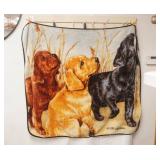 Retriever Puppies Plush Throw Blanket