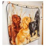 Retriever Puppies Plush Throw Blanket