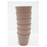 (6ct) NEW Flower Pots. 6" tall with a 6" diameter